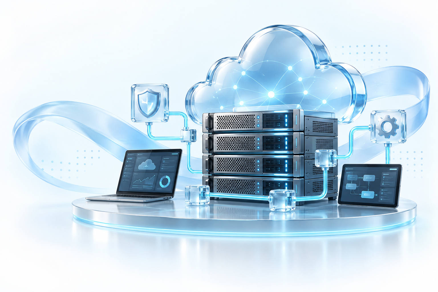 Cloud Integration & Management technology illustration